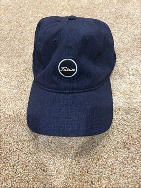 Titleist Navy Blue Cap with Circular Logo Patch
